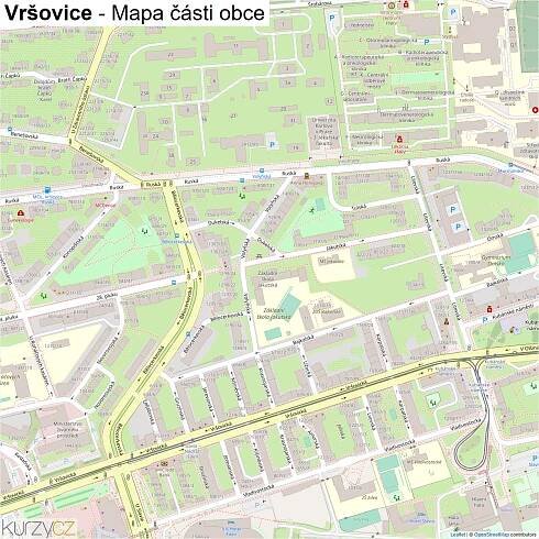 Vršovice - mapy | Kurzy.cz