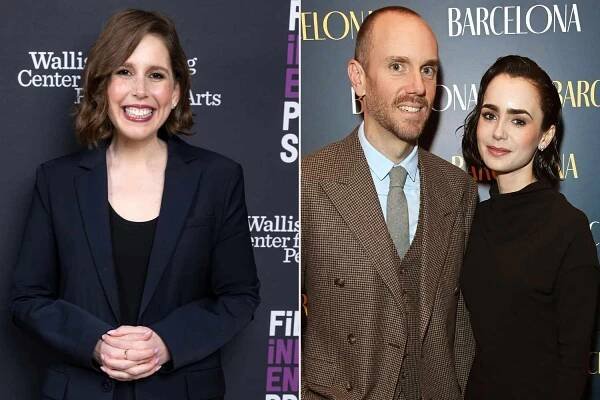 Vanessa Bayer Lily Collins and Charlie McDowell
