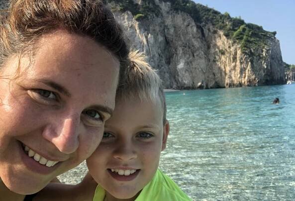 lefkada s dětmi