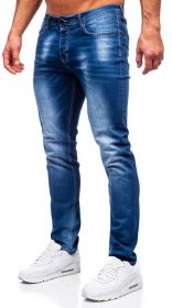 Tmavě modré pánské džíny regular fit Bolf MP019B