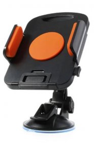 Držák do auta s přísavkou otočný 360° pro iPad - oranžový