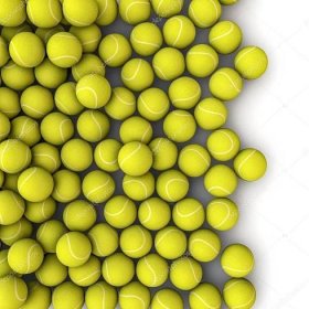 Tenisové míčky rozlít — Stock Fotografie © grandeduc #23311648
