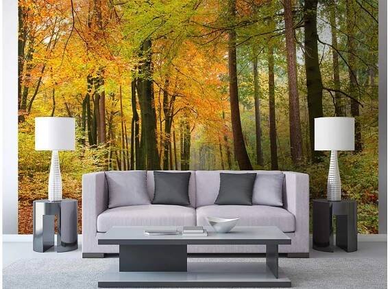Vliesová fototapeta Podzimní les 375 x 250 cm + lepidlo zdarma / MS-5-0099 vliesové fototapety na zeď DIMEX