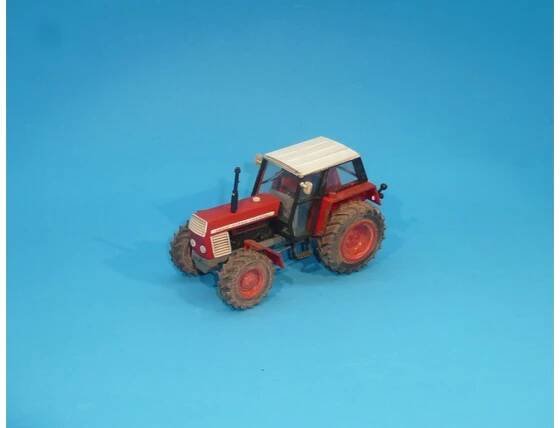 1:43 - traktor Zetor Crystal 12045 - PATINA - černá kabina - červený - ModelyPK