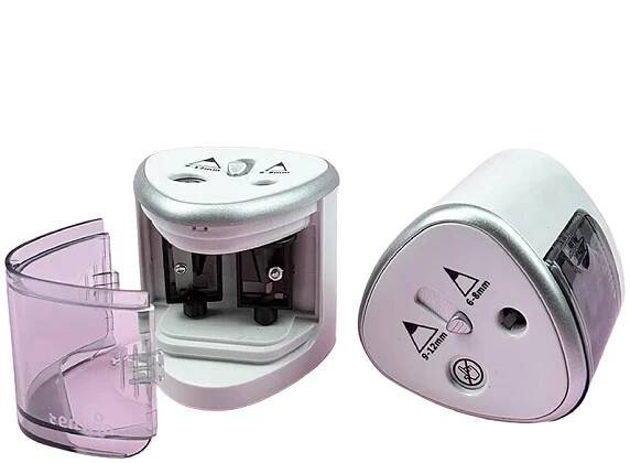 Elektrické automatické ořezávátko na tužky a pastelky, 2 otvory