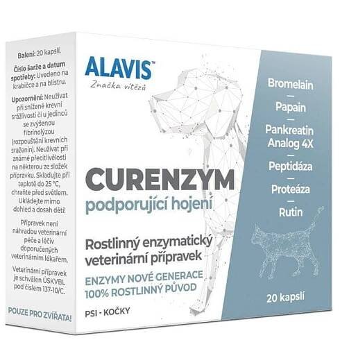 Alavis Curenzym podporující hojení 20 kapslí