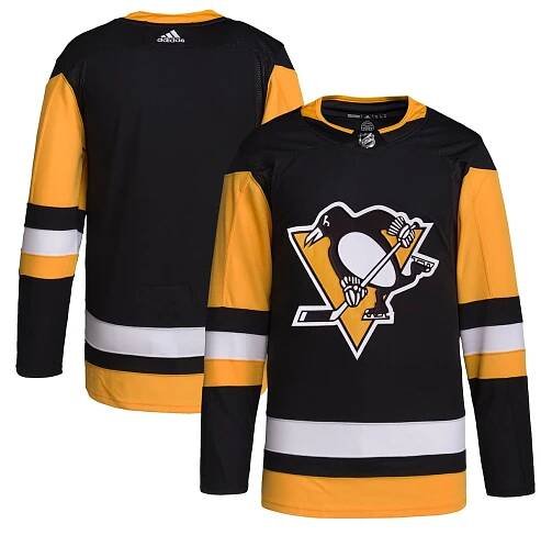 Pittsburgh Penguins adidas Home Primegreen Authentic Jersey - Black