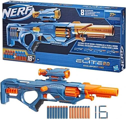 NERF Elite 2.0 Raketomet Eaglepoint RD-8 + šipky F0423