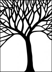 Rodinný strom života - dřevěná dekorace na zeď od 2opice.cz Materiál: ČERNÝ EBEN, Velikost (mm): 300 x 220