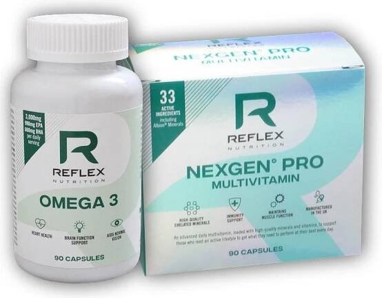 Reflex Nutrition Nexgen Pro 90 kapslí + Omega 3 90 kapslí