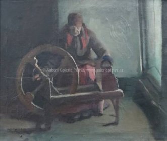 Rudolf Kremlička / U sukače - detail aukce « Aukce « Aukční Galerie Platýz
