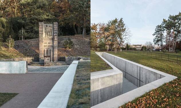 Pardubický památník Zámeček je ukryt z velké části pod zemí mezi vzrostlými stromy – DesignMag.cz