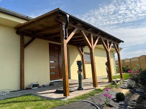 Dřevěná pergola 4 x 5 m