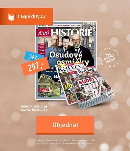 Živá historie 2018 se slevou 50% a speciály zdarma - Předplatné časopisů - Magaziny.cz