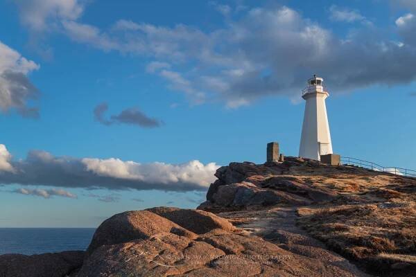 One of two lighthouses at Cape Spear Lighthouse National Historic Site in St. John's, Newfoundland and Labrador, Canada #79512