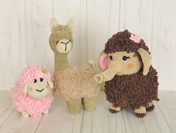 Farm Animals Crochet Pattern, Sheep Crochet Pattern, Llama Crochet Pattern, Lamb Crochet Pattern, Goat Crochet Pattern, Cow Crochet Pattern - Etsy | Crochet doll pattern, Etsy, Crochet