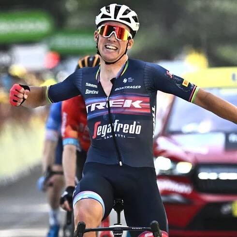 Mads Pedersen outsprints rivals to secure victory on stage 13 of Tour de France