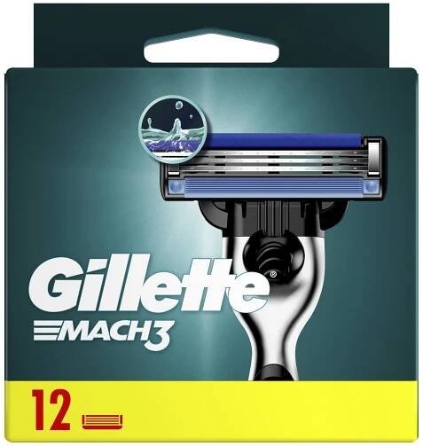 Gillette náhradní hlavice Mach3 12 ks