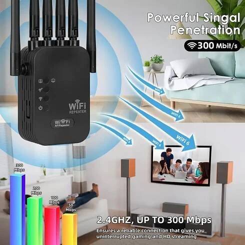 wifi   pro 25 zařízení, pokrývající širší rozsah než kolikýkoli předtím - zesilovač domácího signálu wifi | posilovač internetu wifi   Podrobnosti o produktu 5