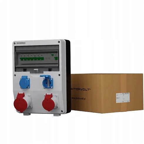 Stavební rozvaděč ECO-S/FI 32A 16A 2x230V Doktorvolt DV-2633-D