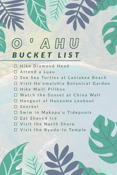 Hawaii Bucket List
