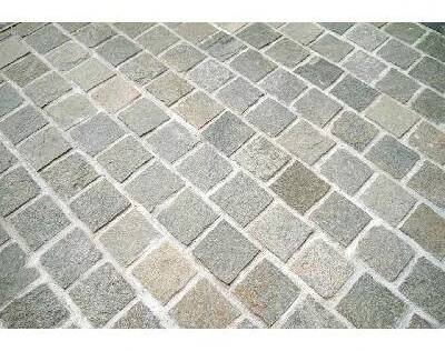 Dlažební kostky břidlice šedá 10x10 Tloušťka: 3-5 cm