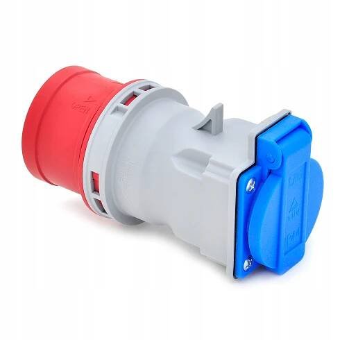 KEMPINGOVÝ ADAPTÉR SILOVÁ ZÁSTRČKA ADAPTÉR 16/5P 400V ZÁSUVKA 16A 230V