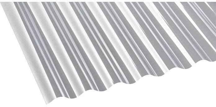 Gutta Vlnitá deska Guttagliss PVC vlna, 0,8 mm, 76/18, čirá, 200 x 90 cm