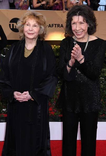 Jane Wagner (L) and actor Lily Tomlin attend the 23rd Annual Screen Actors Guild Awards at The Shrine Expo Hall on January 29, 2017 in Los Angeles, California