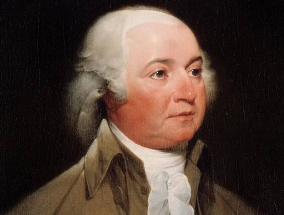 Portrait of John Adams, the 2nd President of the United States