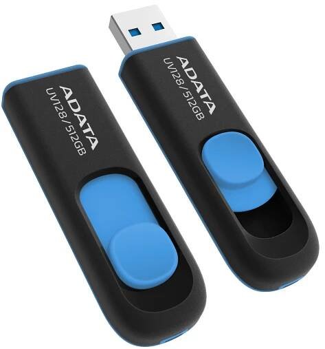 ADATA UV128/512GB/USB 3.2/USB-A/Modrá