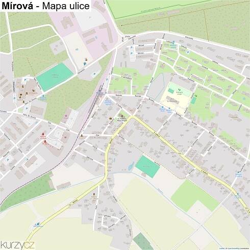 Mírová - mapy | Kurzy.cz