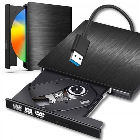 MECHANIKA CD-R/DVD-ROM/RW EXTERNÍ USB 3.0 CD REKORDÉR PŘENOSNÝ PŘEHRÁVAČ