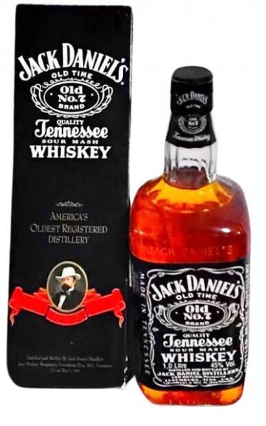 Aukce Jack Daniel's Old Label No.7 1l 45% 80. - 90. léta