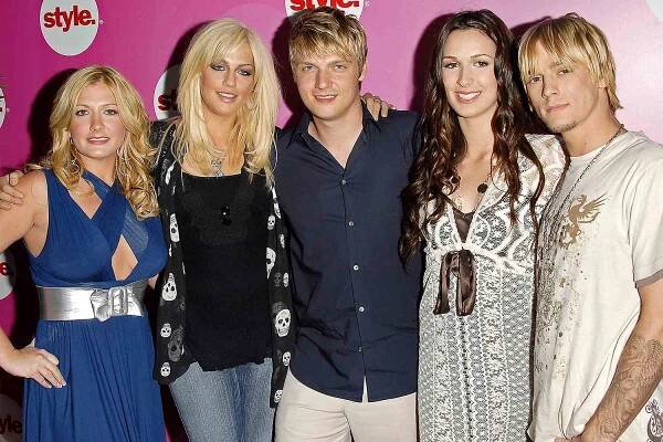 The Carter family, from left, BOBBIE JEAN (B.J.) CARTER, LESLIE CARTER, NICK CARTER, ANGEL CARTER and AARON CARTER at the Style Network Party as part of the 2006 TCA Summer Press Tour.