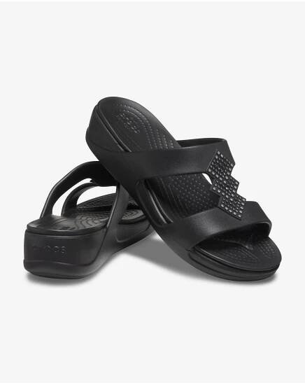 Černé dámské pantofle Crocs Monterey