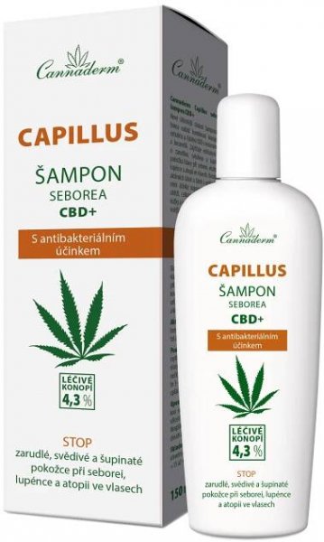 Cannaderm Capillus seborea CBD+ šampon 150 ml od 328 Kč