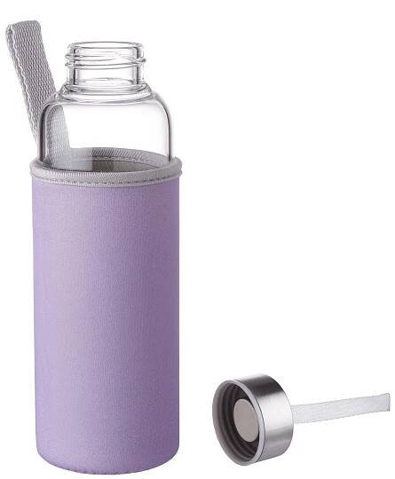 SMOOTHIE Láhev s pouzdrem 500 ml - sv. fialová