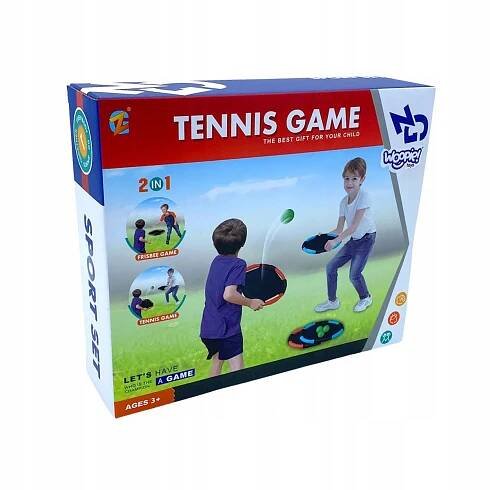 DOVEDNOSTNÍ HRA ODRÁŽENÍ TENISOVÉHO MÍČE 2V1 PALETKY FRISBEE RINGO CATCH BA Maximální počet hráčů 2