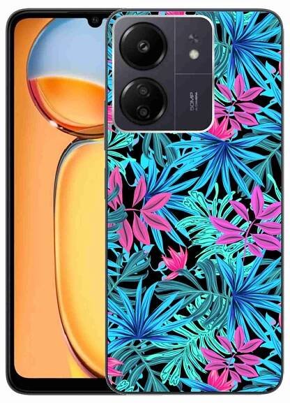 Gelový kryt mmCase na Xiaomi Poco C65/Redmi 13C - květiny 3