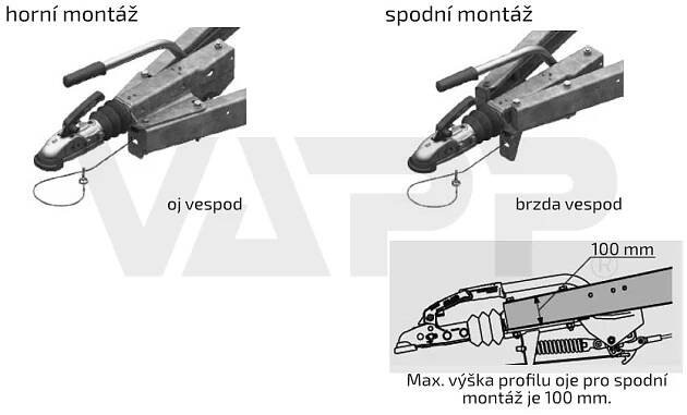 Nájezdová brzda AL-KO 251S PLUS 1500-2700 kg(univerz. montáž) s AK270 (3)