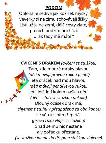 Zpíváme, recitujeme Sovičky – Mateřská škola Rozsochy