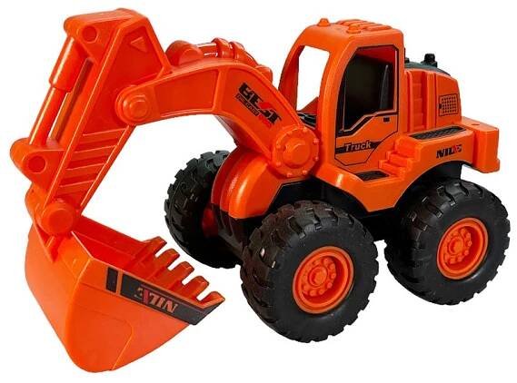 hračka stavební stroj oranžový 1