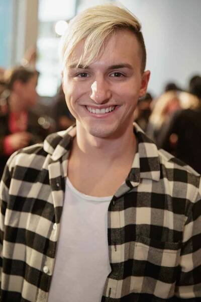 Lucas Cruikshank on the red carpet for the new movie Natural Born Pranksters at Regal LA Live Stadium 14 