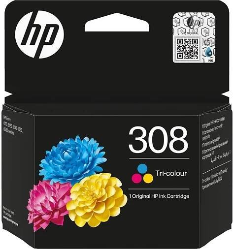 Inkoustová náplň HP 308, 120 stran - CMY (7FP20UE)
