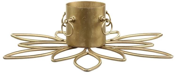 Kovový stojan na vánoční stromeček Antique Brass