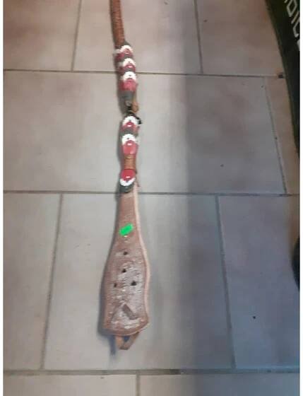 Karabáč - Pastevecký bič zdobený 330cm