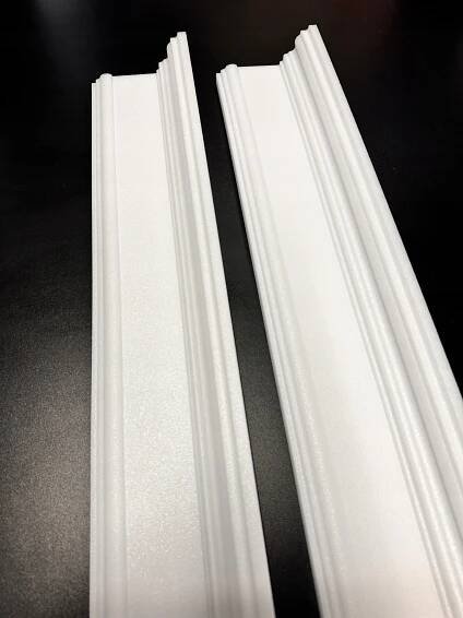 Stropní lišta 2 m DLP25 8 cm x 5 cm štuková ozdobná stropní fazeta Šířka 50 mm