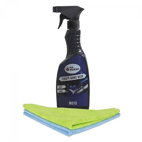 Tekutý nano vosk MOTO 500 ml+2x utěrka