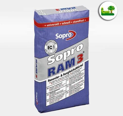 Sopro RAM 3® Renovier- & AusgleichsMörtel - Garten Leber